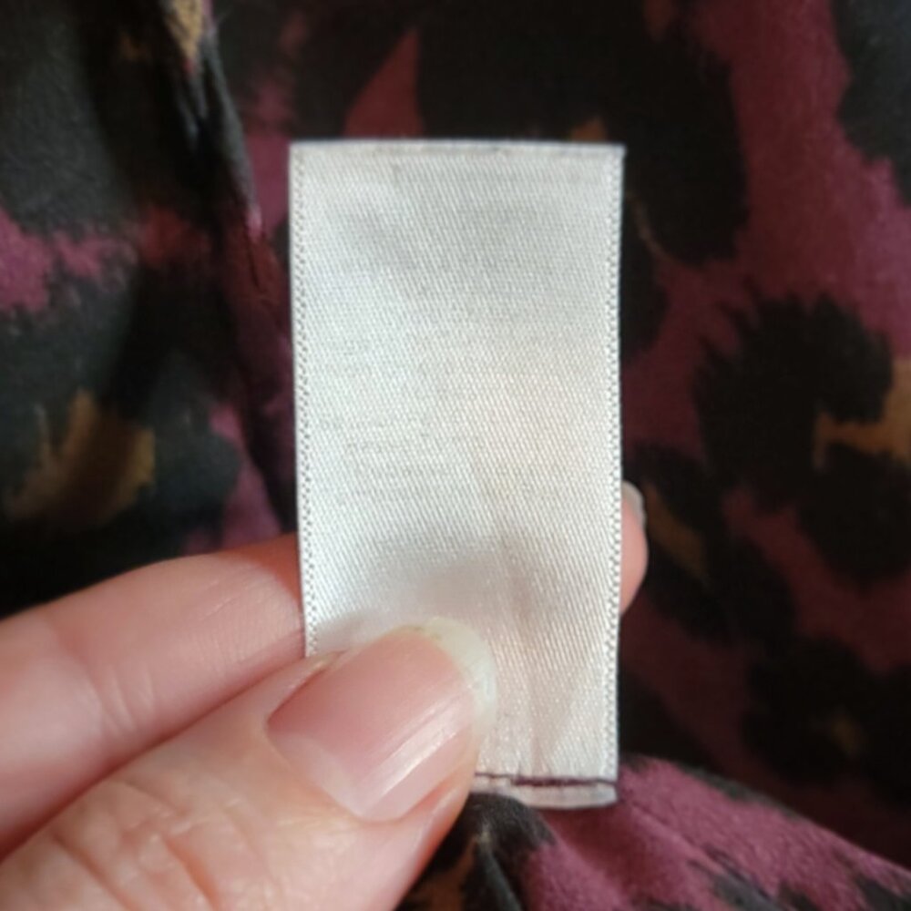 Talbots Purple Leopard Print Button‑Down Blouse |… - image 6